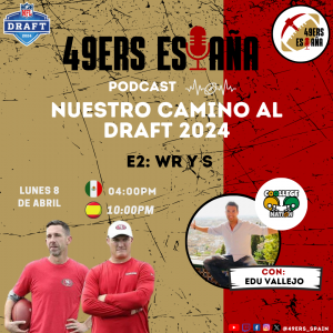 Lee más sobre el artículo 49ers España. Nuestro camino al Draft 2024: WR y S con Edu Vallejo