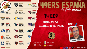 Lee más sobre el artículo 49ers España Podcast. T4 E09. ANALIZAMOS EL CALENDARIO DE 49ers CON PABLO VIRUEGA