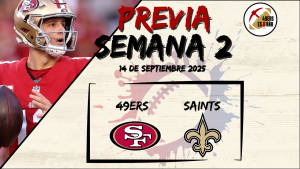 Lee más sobre el artículo Previa W2: 49ers vs Saints