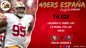 Lee más sobre el artículo 49ers España Podcast. T4 E25. Viajamos a Tampa Bay con la moral por las nubes